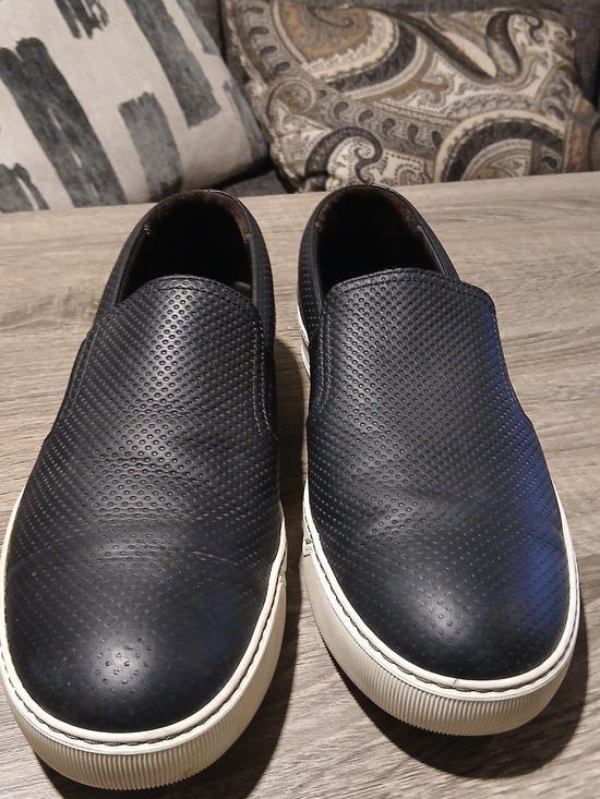 Lanvin Perforated Leather Curbies Low Top Slip-On Sneakers main image 5